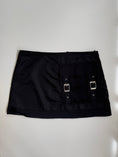 Load image into Gallery viewer, 00's Satin buckle mini skirt • Size 10-12