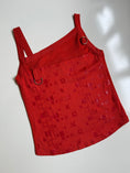 Load image into Gallery viewer, 00's Sisley mesh detail graphic print tank • Size S