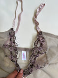 Load image into Gallery viewer, 00's Mesh embroidered cami w ribbon • Size M