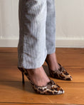 Load image into Gallery viewer, 00’s Celine leopard pony hair kitten heels • Size 36