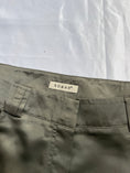 Load image into Gallery viewer, 00's Khaki satin micro mini w attached cargo pockets • Size 8