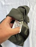 Load image into Gallery viewer, 00's Khaki satin micro mini w attached cargo pockets • Size 8