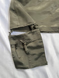 Load image into Gallery viewer, 00's Khaki satin micro mini w attached cargo pockets • Size 8