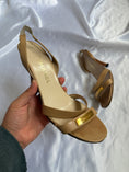 Load image into Gallery viewer, 00's Chanel tan leather strappy heels • Size EU 39