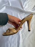 Load image into Gallery viewer, 00's Chanel tan leather strappy heels • Size EU 39