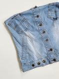 Load image into Gallery viewer, 00's DKNY denim corset top • Size S