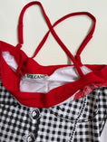 Load image into Gallery viewer, 00's Volcano plaid corset print cami • Size S