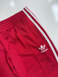 Load image into Gallery viewer, 00's Adidas red 3-stripe track pants *petite • Size M

