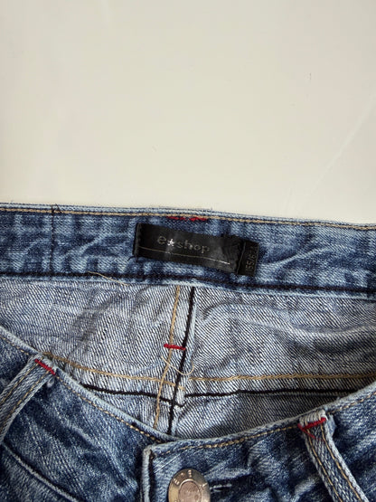 00's El jeans embroidered denim mini • Size 6