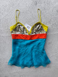 Load image into Gallery viewer, Deadstock 00's BCBG silk cami w sequins • Size S
