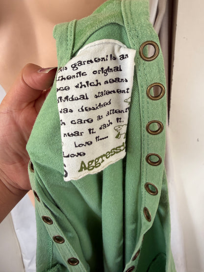 00's Agressive drop waist mini dress • Size S