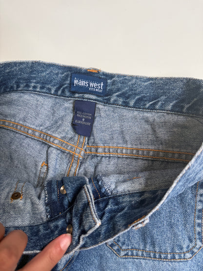 00's USA Denim button fly flares • Size 8