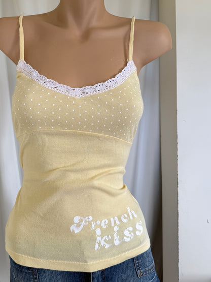 00's French Kiss butter yellow cami• Size M
