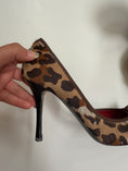 Load image into Gallery viewer, 00’s Celine leopard pony hair kitten heels • Size 36
