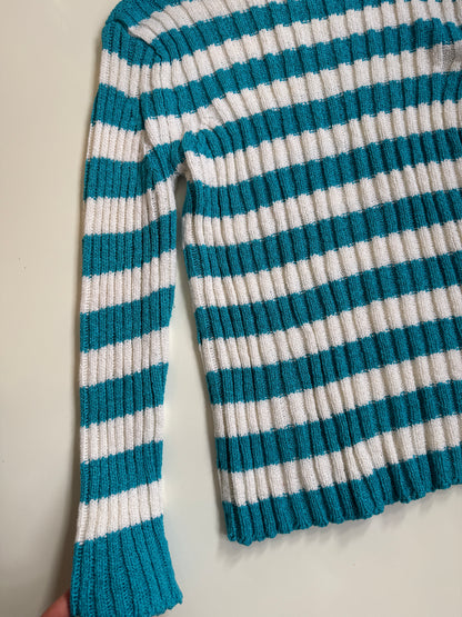 00's Viscose thick ribbed knit • Size M