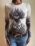 Load image into Gallery viewer, 00's Vive Maria mesh print long sleeve • Size S

