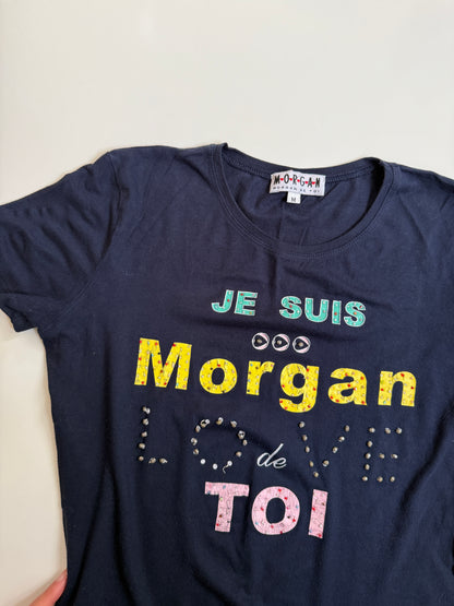 00's Morgan beaded baby tee • Size M