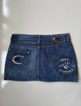 Load image into Gallery viewer, 00's Cavalli denim mini skirt • Size 8
