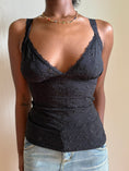 Load image into Gallery viewer, 00's Anglaise cami w lace trim • Size S
