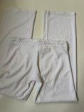 Load image into Gallery viewer, 00's Juicy Couture terrycloth white tracksuit w crochet detail • Size XS-S
