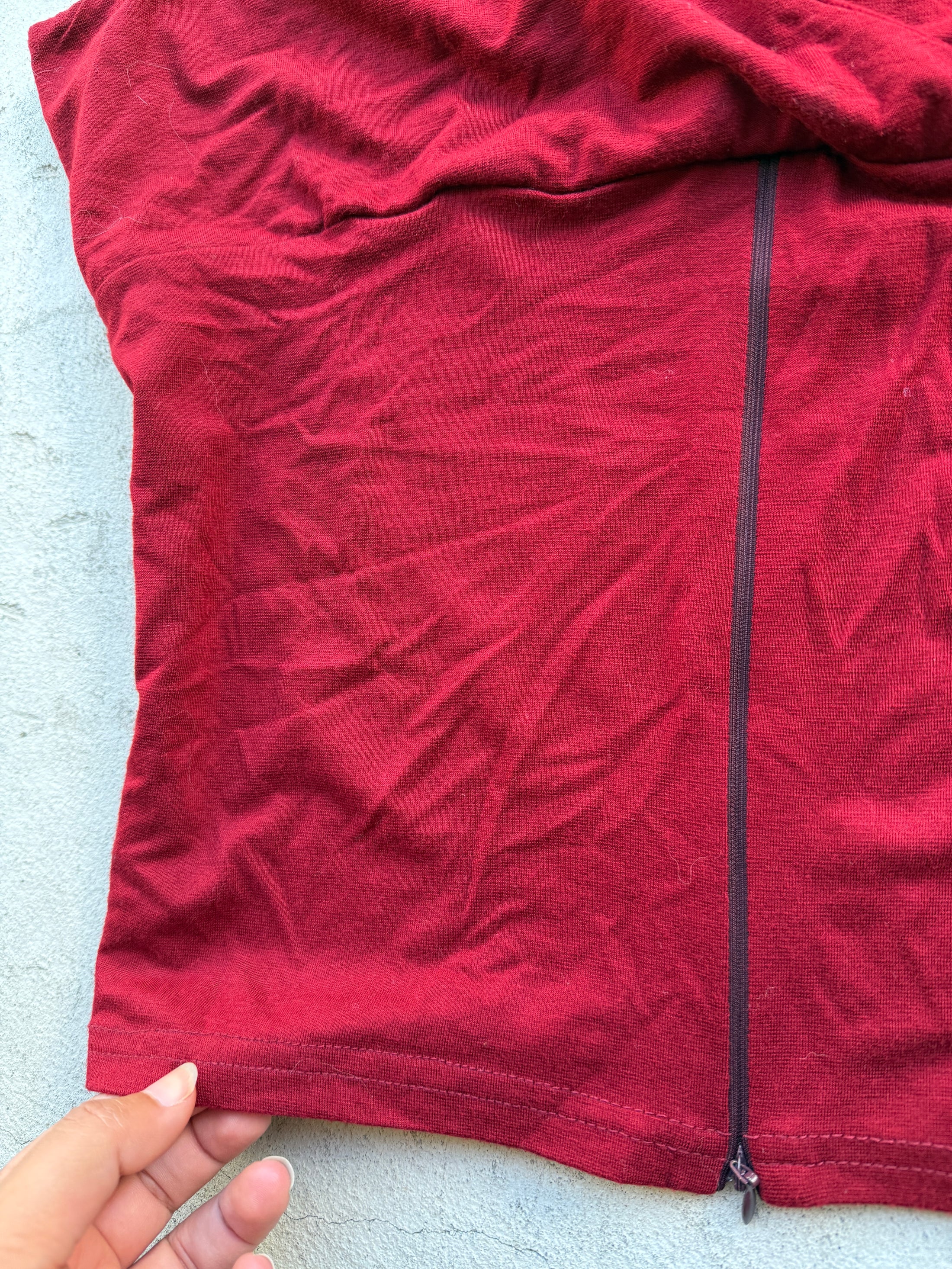 00's Red zipper cami • Size L