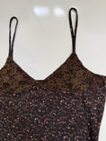 Load image into Gallery viewer, 00's Brown floral/lace cami • Size L

