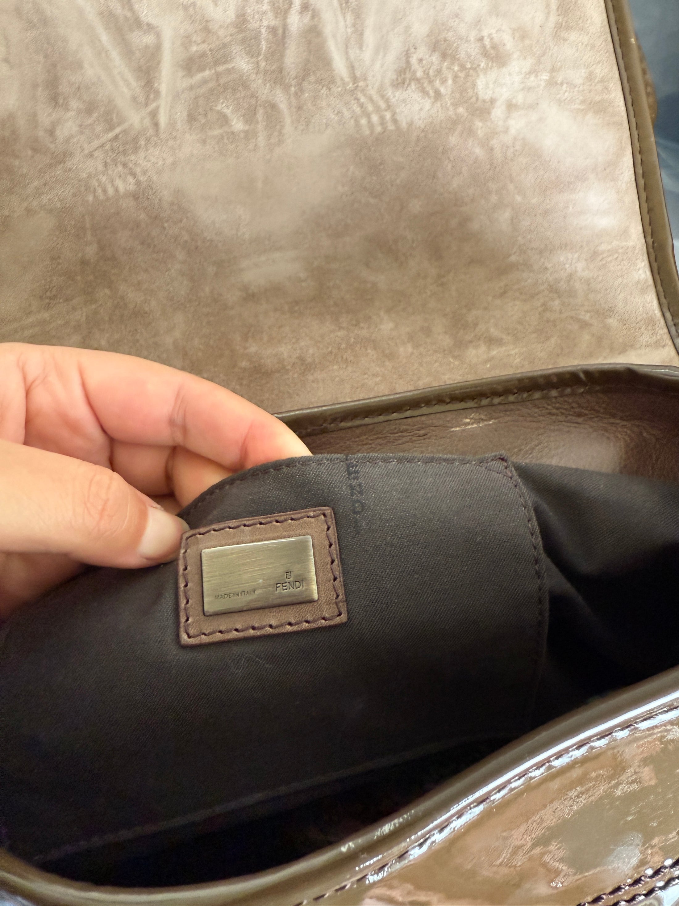 00's Fendi Patent Leather B bag