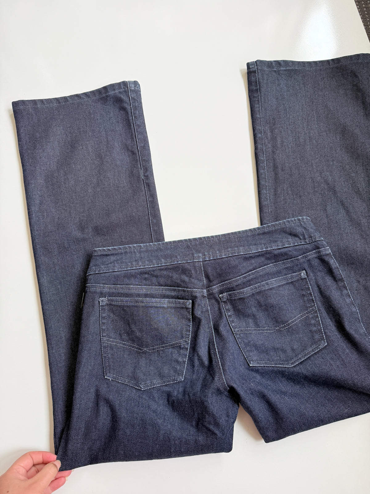NZ 00s Workshop buckle flared jeans • Size 10