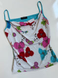 Load image into Gallery viewer, French 00's Mesh fruit floral cami • Size S

