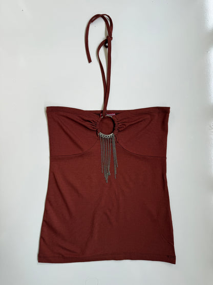 00's Chain detail halter • Size S