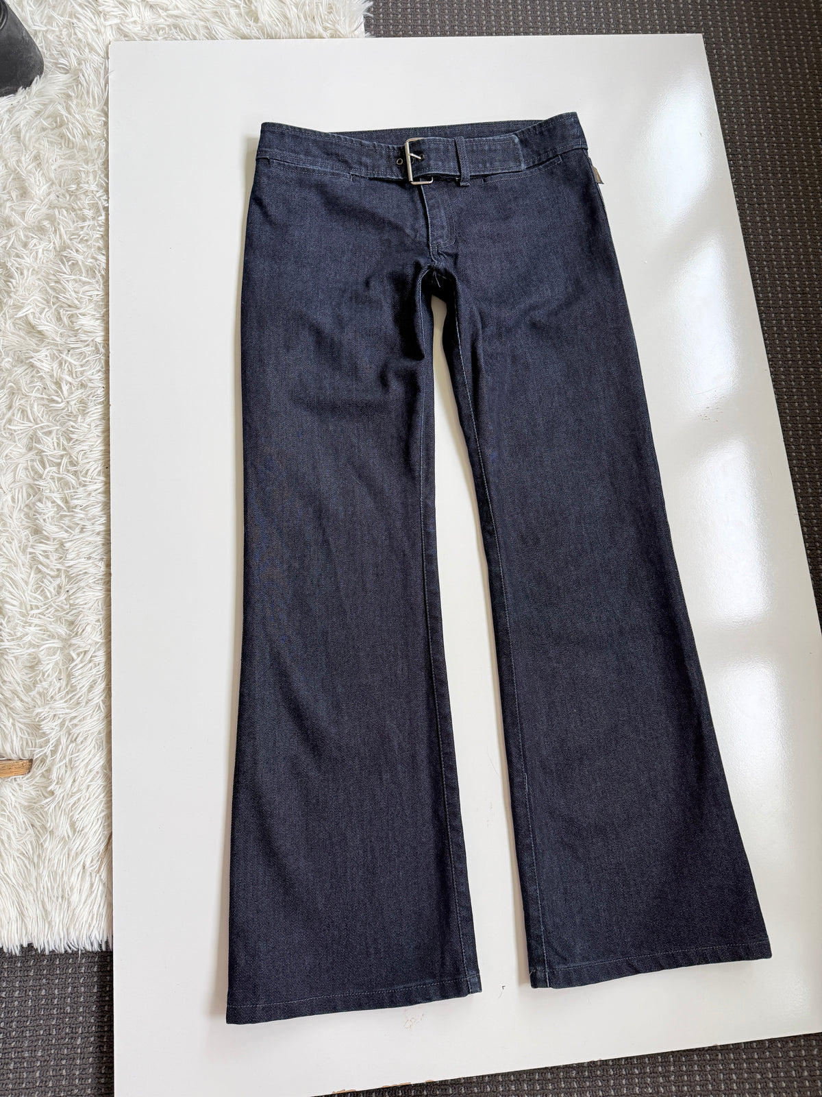 NZ 00s Workshop buckle flared jeans • Size 10