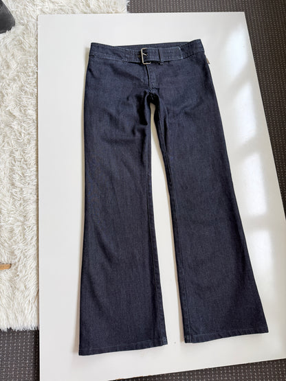 NZ 00s Workshop buckle flared jeans • Size 10