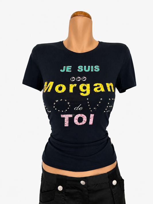 00's Morgan beaded baby tee • Size M