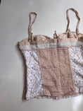 Load image into Gallery viewer, 00's Bebe lace silk bustier cami • Size S
