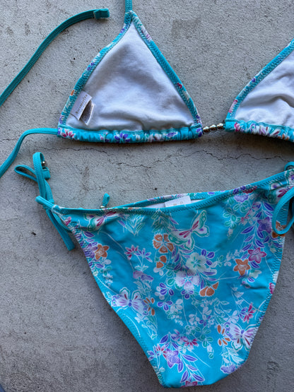 00’s Pattern sequin bikini • Size M