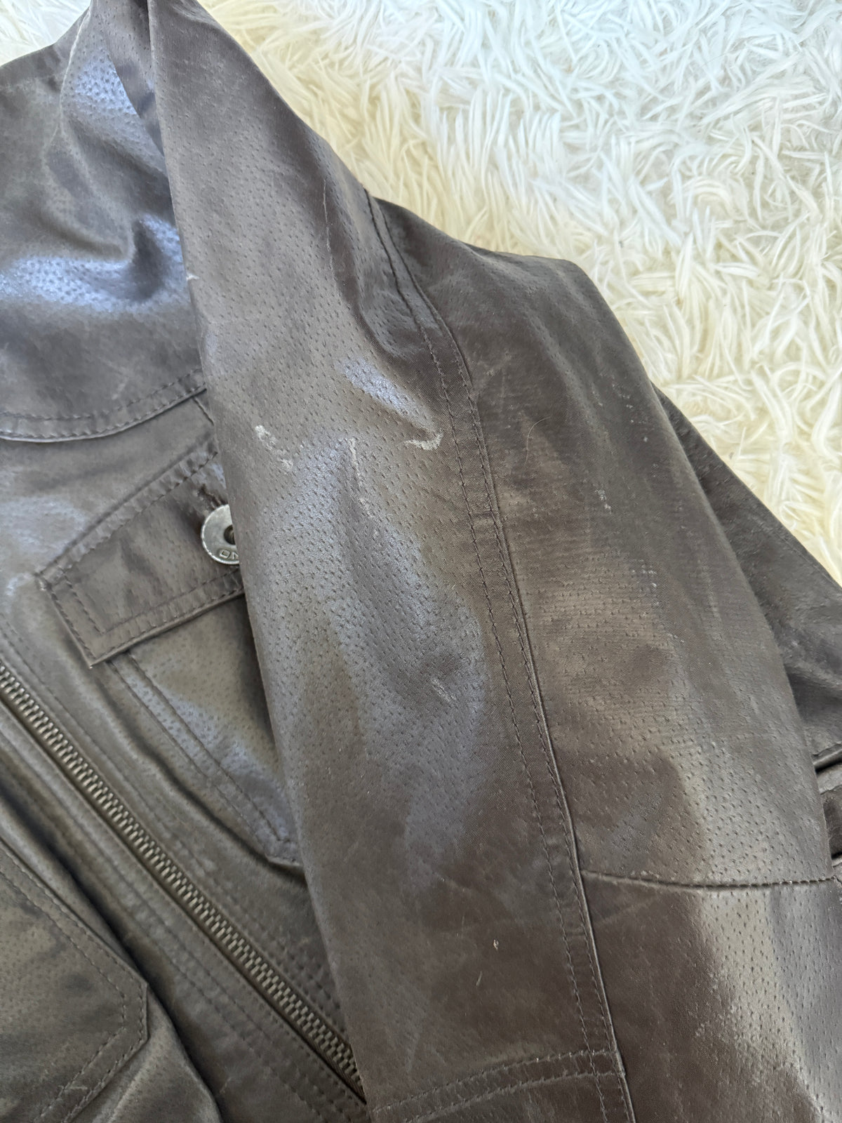 00's Only genuine leather jacket • Size 12
