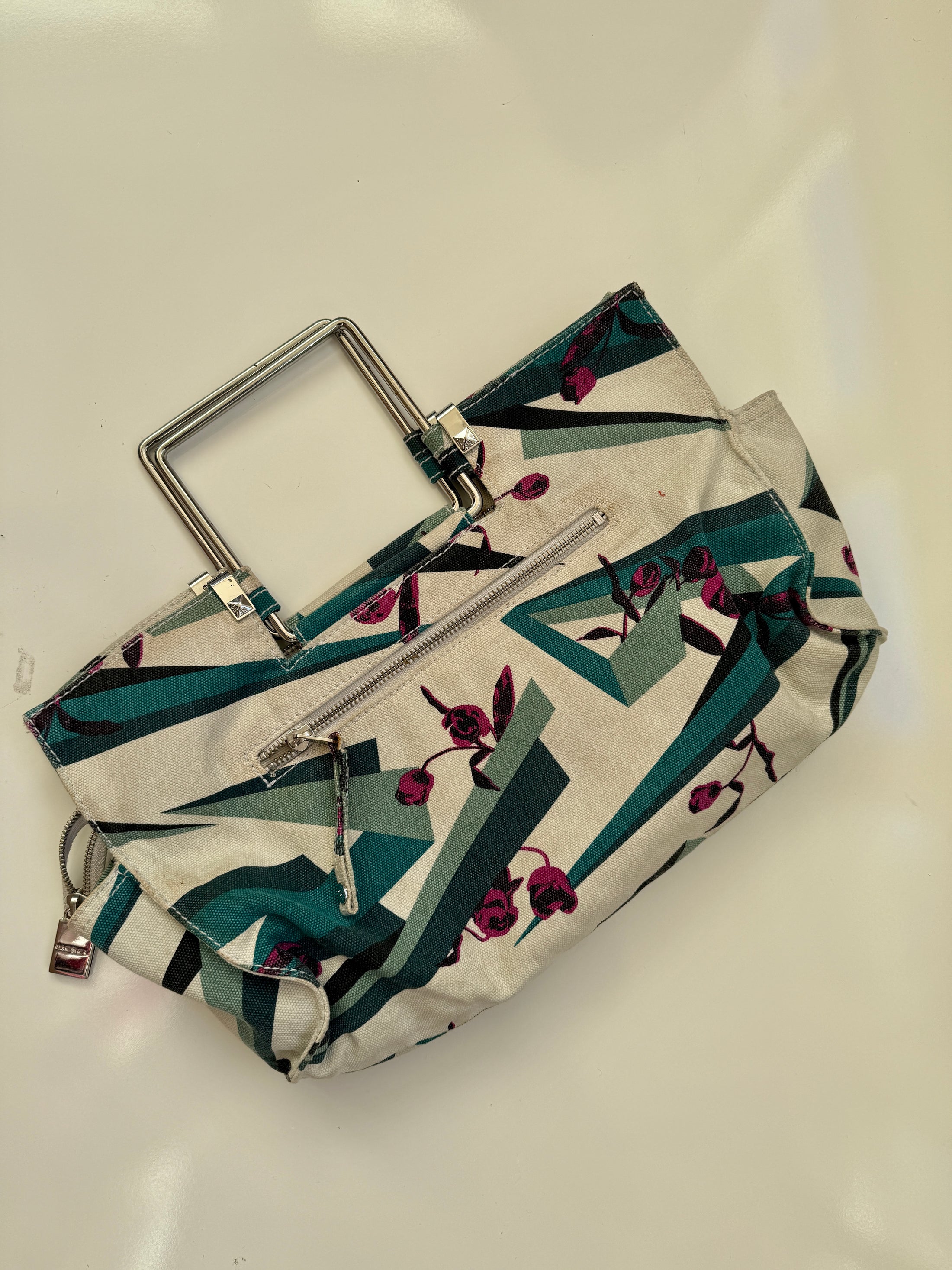 00's Diesel canvas pattern bag