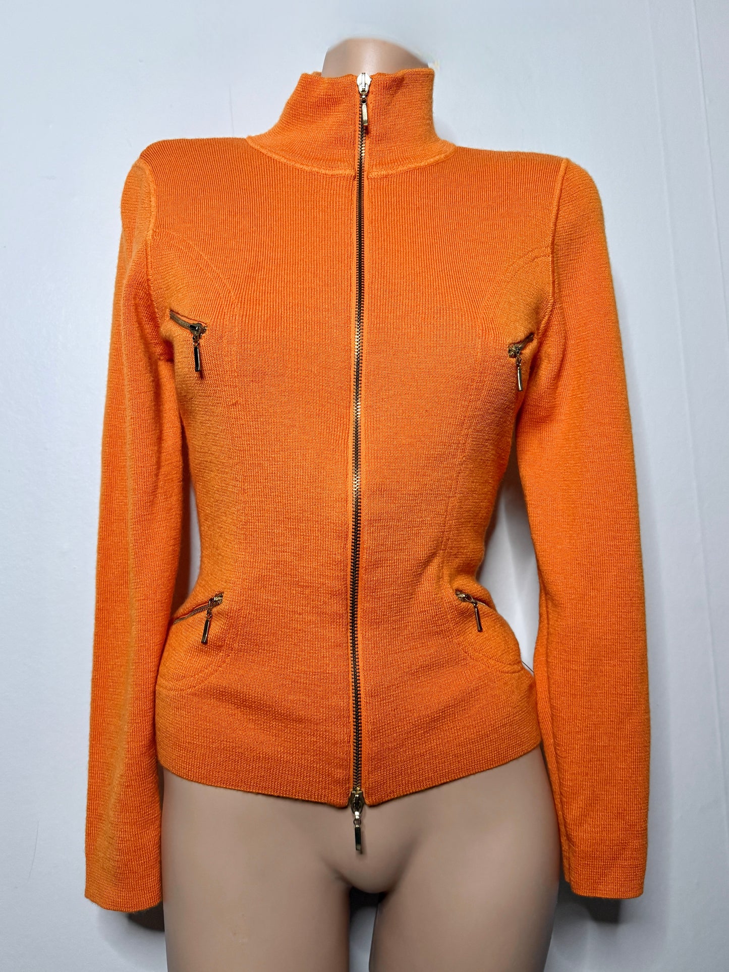 00's Wool blend zipper cardigan • Size S/M