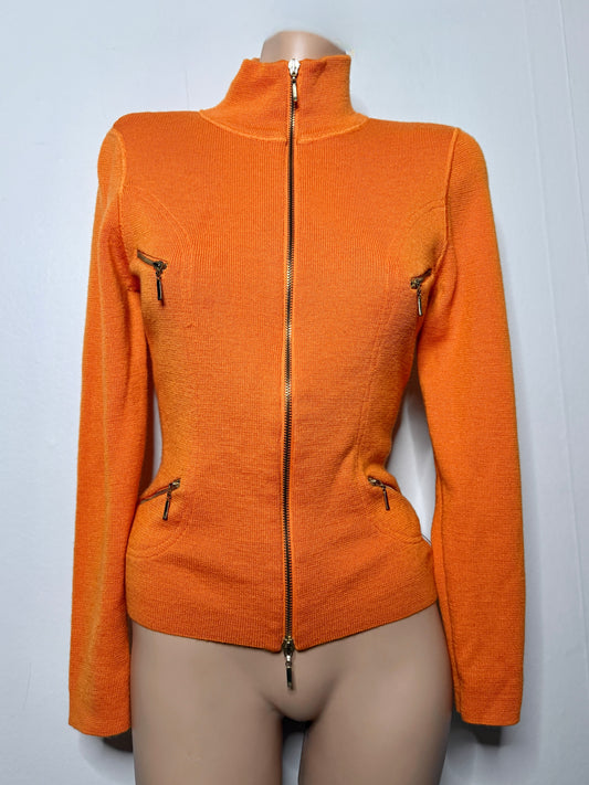 00's Wool blend zipper cardigan • Size S/M