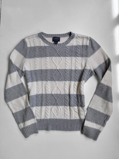 00's Chaps striped cable knit • Size M