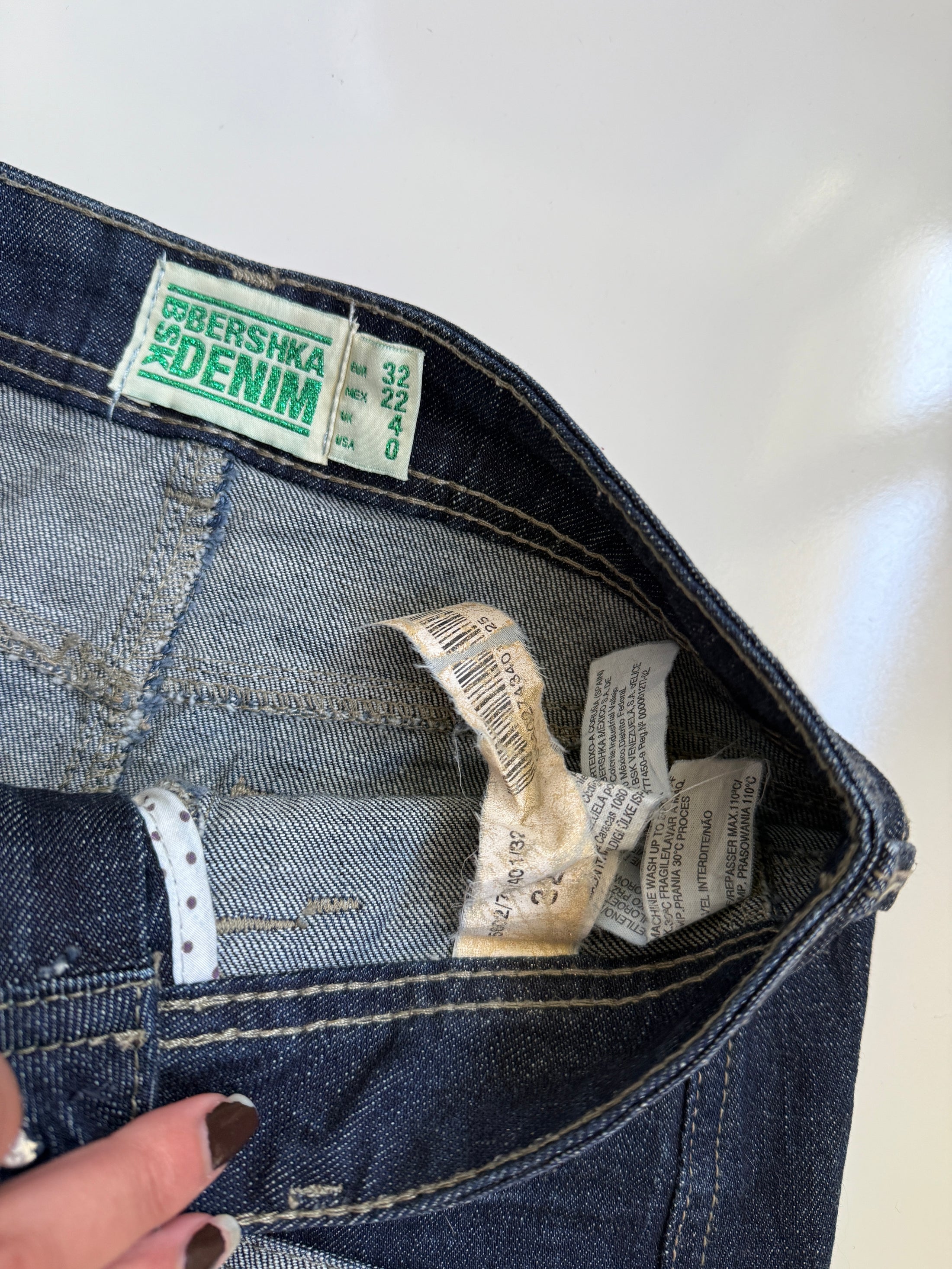 00's Bershka denim micro mini • Size 4-6