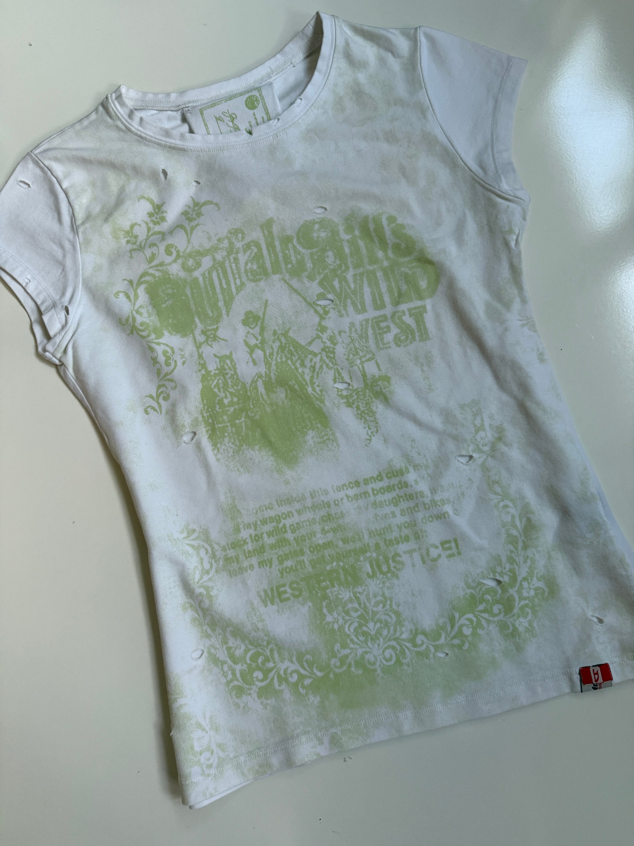 00's Diesel western distressed baby tee • Size S