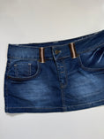 Load image into Gallery viewer, 00's Denim micro mini w belt loop detail • Size 8-10

