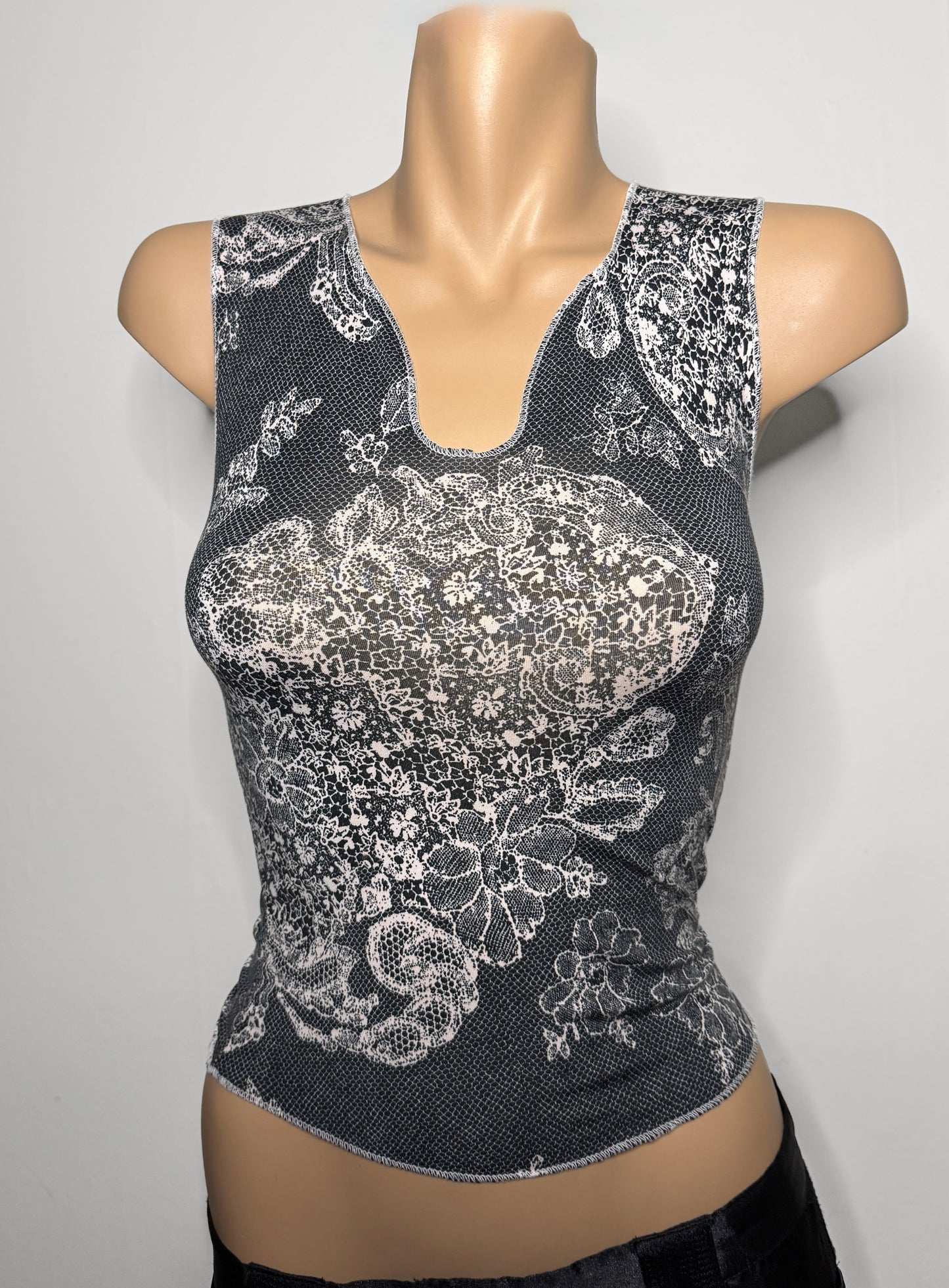 00's Miss Sixty pattern tank • Size XS/S