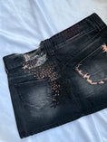 Load image into Gallery viewer, 00's Replay embroidered denim mini skirt • Size 8
