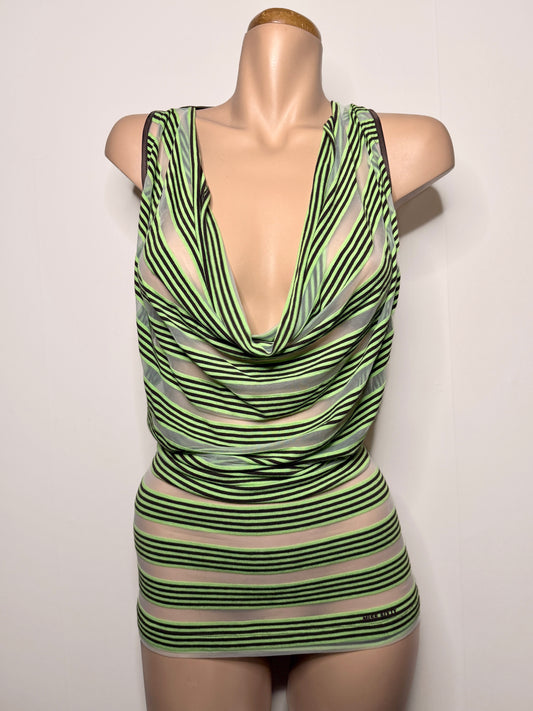 00's Miss Sixty cowl neck tank • Size S
