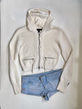 Load image into Gallery viewer, 00's Mango angora/wool blend knit hoodie • Size XS/S
