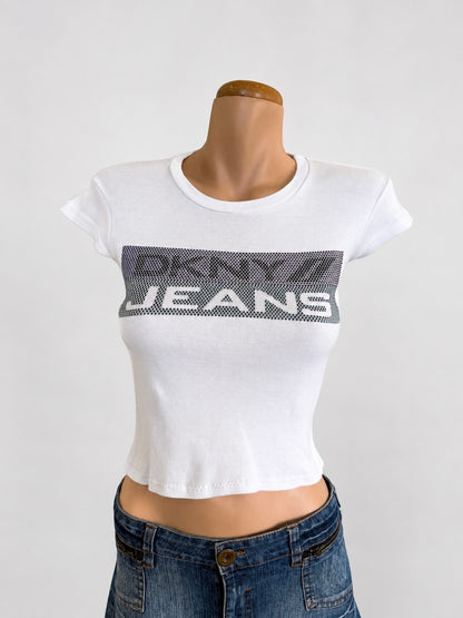 00's DKNY baby tee • Size XS