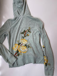 Load image into Gallery viewer, 00's Juicy Couture pale turquoise terrycloth hoodie• Size S
