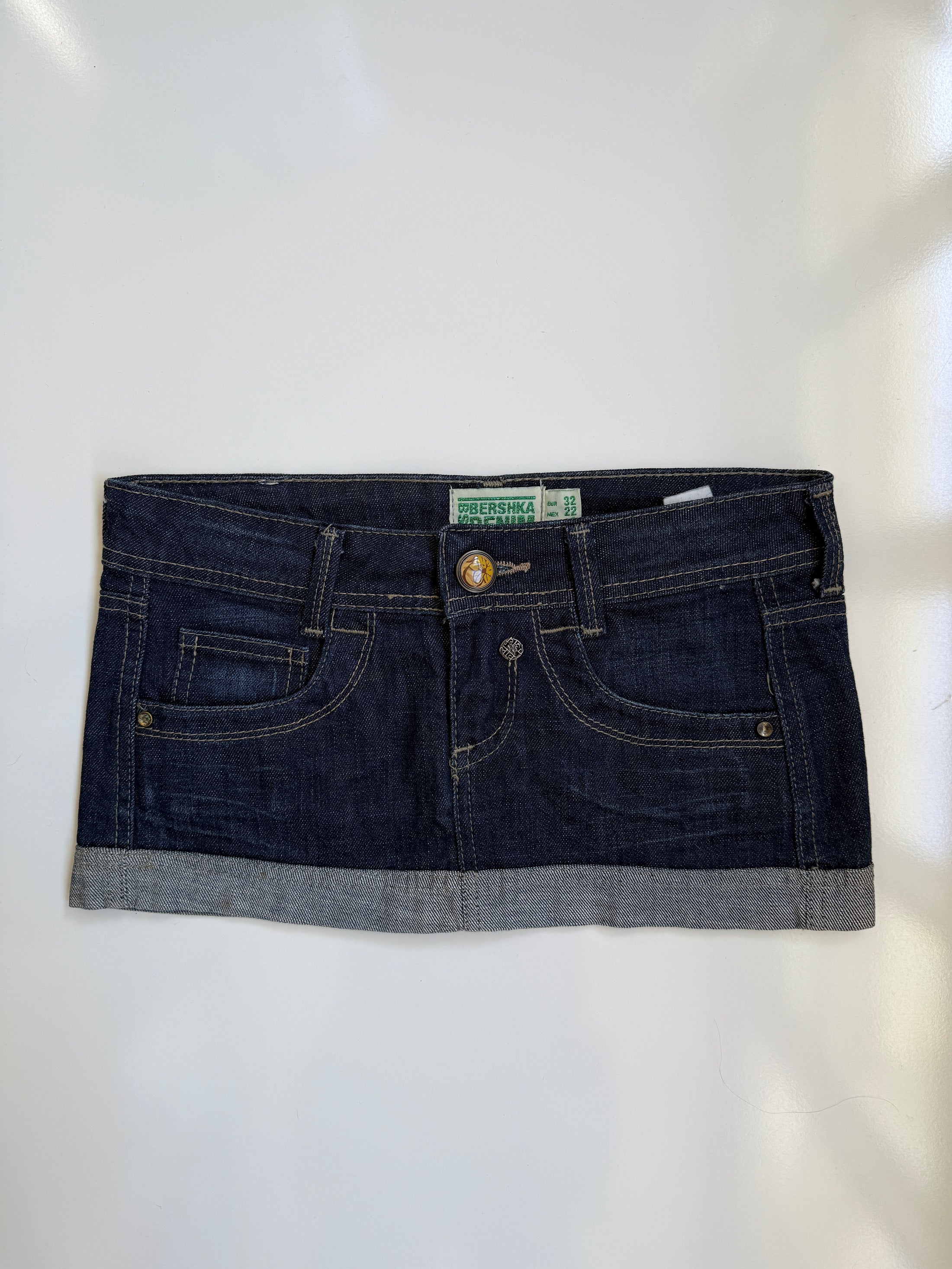 00's Bershka denim micro mini • Size 4-6